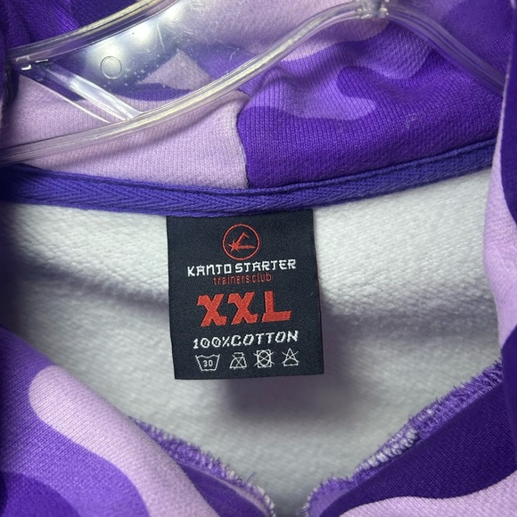 Kanto Starter Gengar purple camo full zip with velcro face - Picture 2 of 9